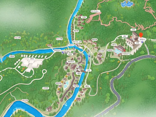 泸溪结合景区手绘地图智慧导览和720全景技术，可以让景区更加“动”起来，为游客提供更加身临其境的导览体验。